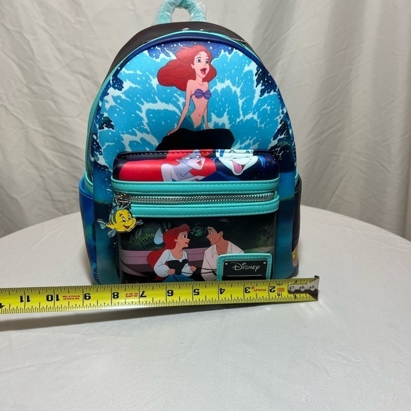 NWT Disney’s The Little Mermaid Princess Scenes Loungefly Mini Backpack - Picture 11 of 12